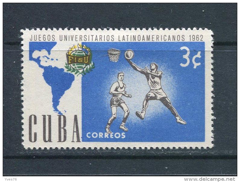 CUBA - Y&T N° 637* - Jeux Universitaires De L´Amérique Latine - Basket-ball - Unused Stamps