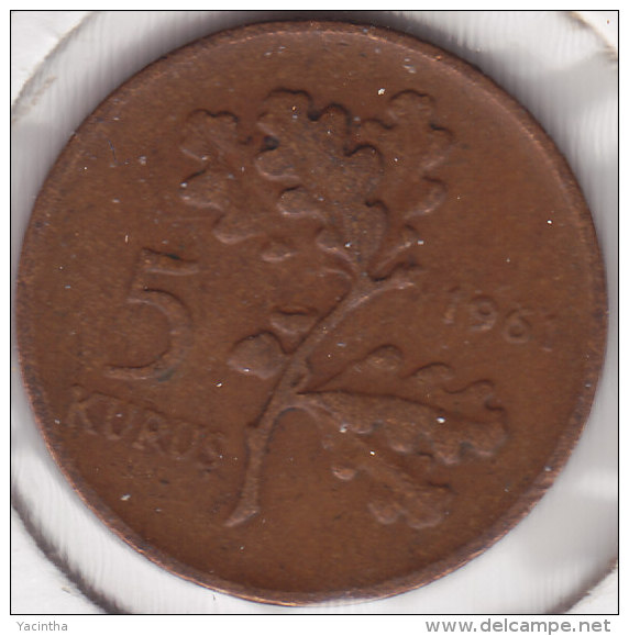 @Y@  Turkije   5  Kurus  1961    (item 2440) - Turkey