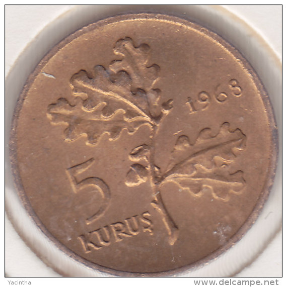 @Y@  Turkije   5  Kurus  1968    (item 2447)   AUNC - Turquia