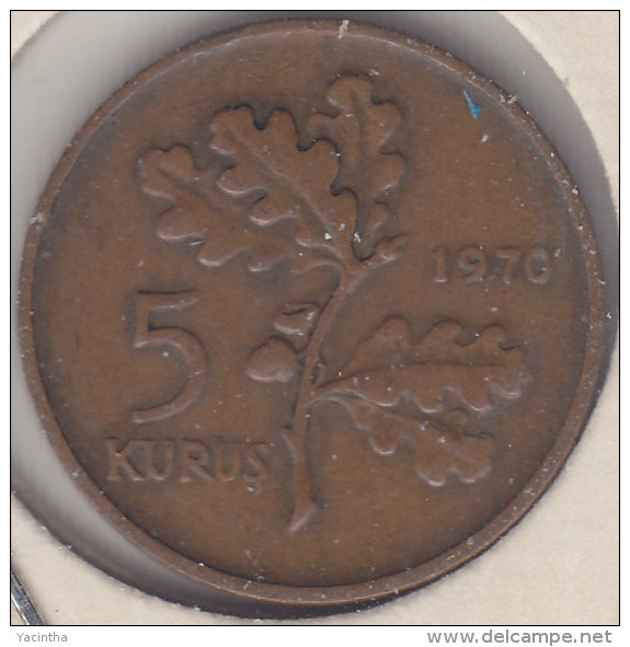 @Y@  Turkije   5  Kurus  1970    (item 2448) - Turquie