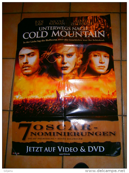 AFFICHE CINEMA 84 X 60 CM   UNTERWEGS NACH COLD MOUTAIN  ( En Allemand ) - Affiches