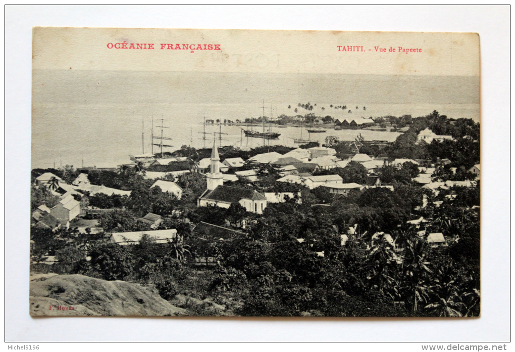 Cpa De Tahiti  Papéete "vue Générale "en 1909 - Polynésie Française