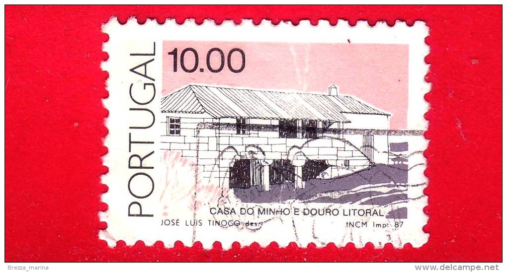 PORTOGALLO - USATO - 1987 - Architettura Locale - Minho E Douro - 10.00 - Usado