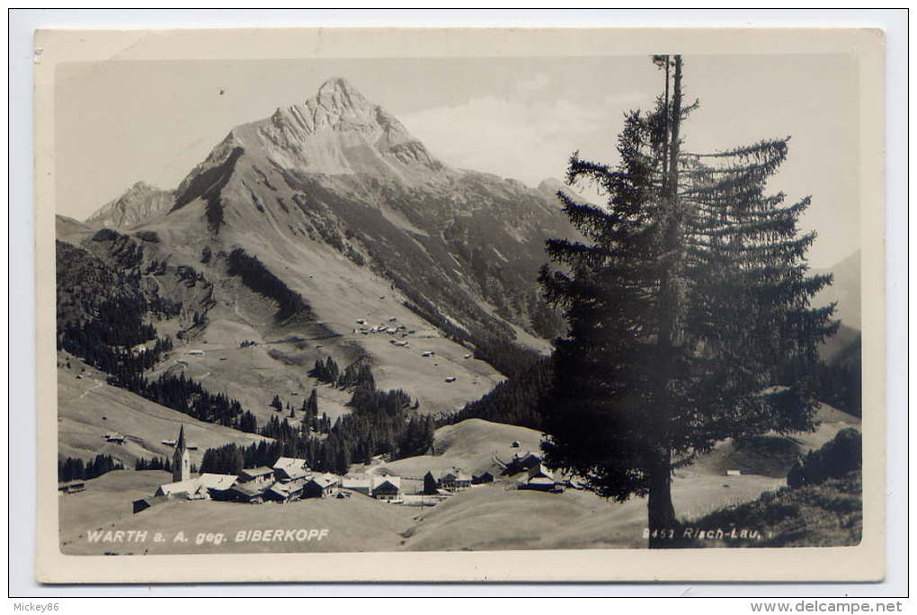 Autriche-- WARTH-1951-BIBERKOPF,cpsm  9 X 14  N° 9452  éd  Risch Lau - Warth