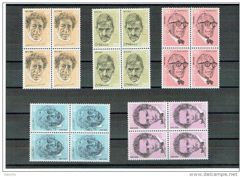 TIMBRES NEUFS 1972 BLOC DE 4. N°511.512.513.514.515.** - Unused Stamps