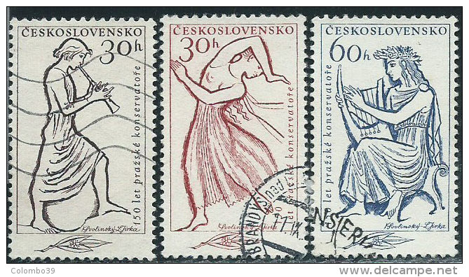 Cecoslovacchia 1961 Usato - Mi.1265/7  Yv.1147/9 - Gebraucht