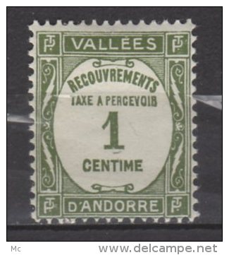 Andorre Taxe N°  16 Luxe ** - Unused Stamps