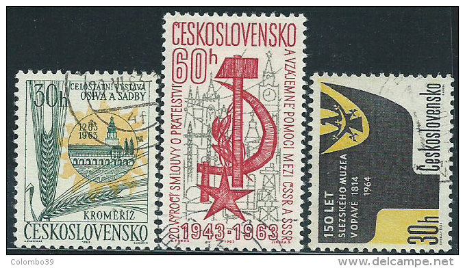 Cecoslovacchia 1963/4 Usato - Mi.1410;1439;1478  Yv.1281;1313;1315 - Gebraucht