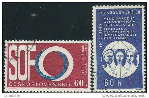 Cecoslovacchia 1965 Usato - Mi.1551/2  Yv.1417/8 - Used Stamps