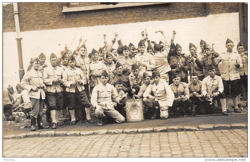 Carte Photo - Groupe De Militaires Belge - Patriottisch