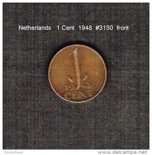 NETHERLANDS     1  CENT  1948  (KM # 175) - 1 Centavos