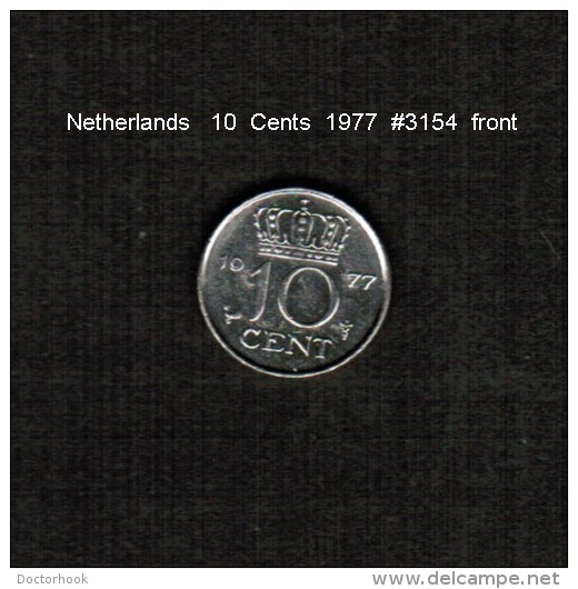 NETHERLANDS    10  CENTS  1977  (KM # 182) - 1948-1980 : Juliana