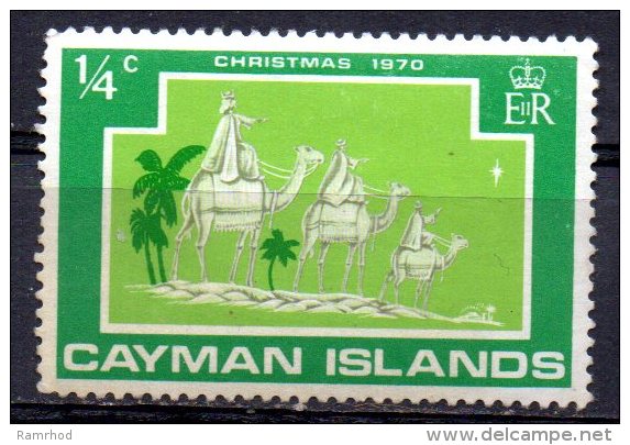 CAYMAN ISLANDS 1970 Christmas - 1/4c The Three Wise Men  MH - Caimán (Islas)