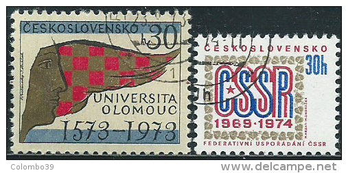 Cecoslovacchia 1973 Usato - Mi.2153;2179  Yv.1992;2024 - Used Stamps