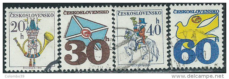 Cecoslovacchia 1974 Usato - Mi.2228y/31y  Yv.2073a/6a - Used Stamps