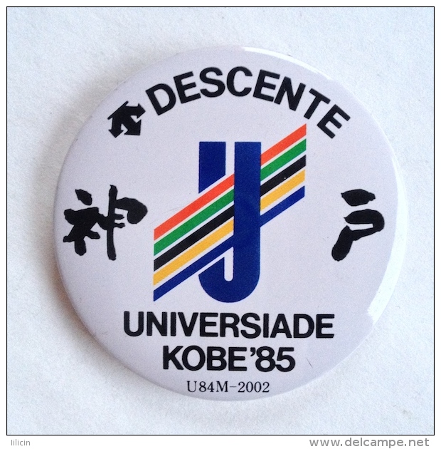 Badge Pin ZN000419 - Olympics Universiade Japan Kobe 1985 DESCENTE - Olympic Games