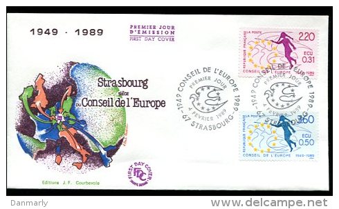 FDC 4/02/89 : Conseil De L'Europe - EU-Organe