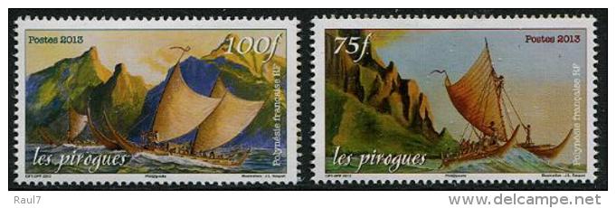 Polynésie 2013 - Les Pirogues En Polynèsie - 2val Neuf // Mnh - Ongebruikt