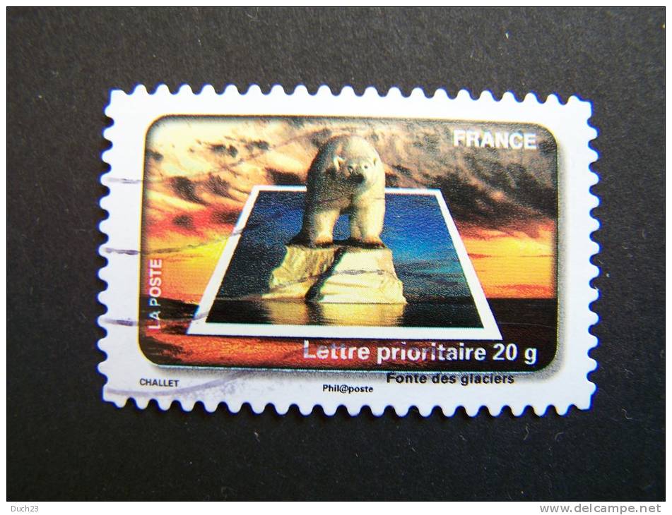 OBLITERE FRANCE ANNEE 2010 N° 414 LE TIMBRE FETE L´EAU LA FONTE DES GLACIERS - Used Stamps