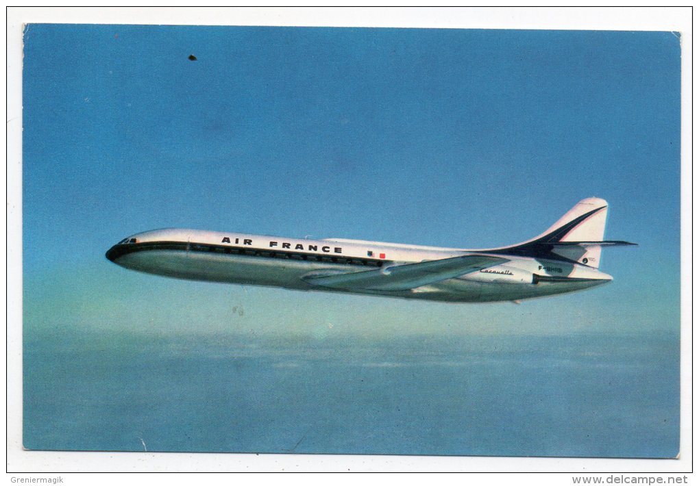 Cpsm - Caravelle Air France - Premier Moyen Courrier à Réaction Pure - (9x14 Cm) - 1946-....: Moderne