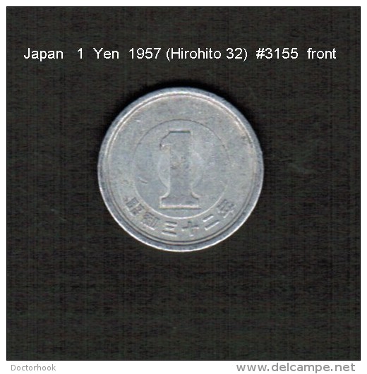JAPAN    1  YEN  1957  (HIROHITO 32---SHOWA PERIOD)  (Y # 74) - Japon