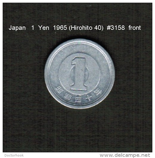 JAPAN    1  YEN  1965  (HIROHITO 40---SHOWA PERIOD)  (Y # 74) - Japan