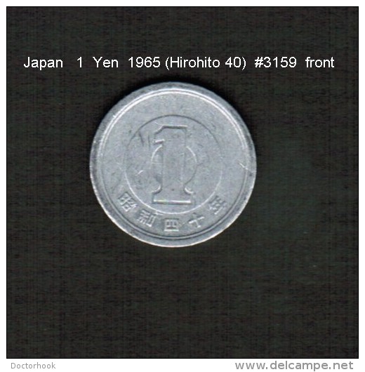 JAPAN    1  YEN  1965  (HIROHITO 40---SHOWA PERIOD)  (Y # 74) - Japon