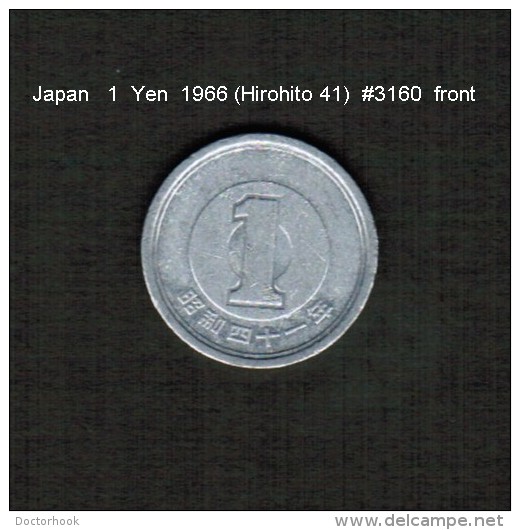 JAPAN    1  YEN  1966  (HIROHITO 41---SHOWA PERIOD)  (Y # 74) - Japan