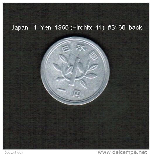 JAPAN    1  YEN  1966  (HIROHITO 41---SHOWA PERIOD)  (Y # 74) - Japan