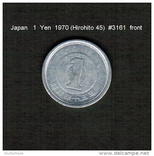 JAPAN    1  YEN  1970  (HIROHITO 45---SHOWA PERIOD)  (Y # 74) - Japan