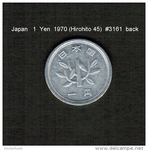 JAPAN    1  YEN  1970  (HIROHITO 45---SHOWA PERIOD)  (Y # 74) - Japan