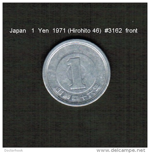 JAPAN    1  YEN  1971  (HIROHITO 46---SHOWA PERIOD)  (Y # 74) - Japan