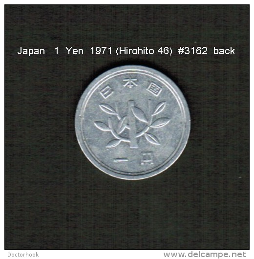 JAPAN    1  YEN  1971  (HIROHITO 46---SHOWA PERIOD)  (Y # 74) - Japon