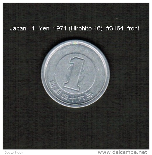 JAPAN    1  YEN  1971  (HIROHITO 46---SHOWA PERIOD)  (Y # 74) - Japon