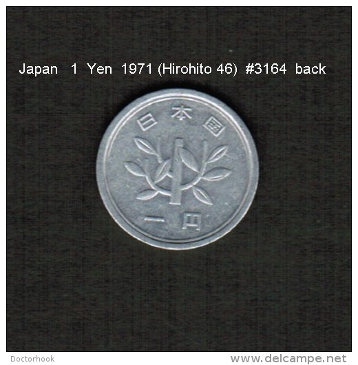 JAPAN    1  YEN  1971  (HIROHITO 46---SHOWA PERIOD)  (Y # 74) - Japon