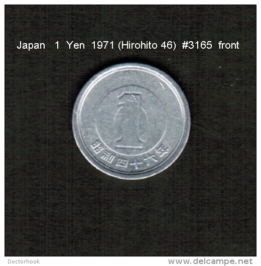 JAPAN    1  YEN  1971  (HIROHITO 46---SHOWA PERIOD)  (Y # 74) - Japon