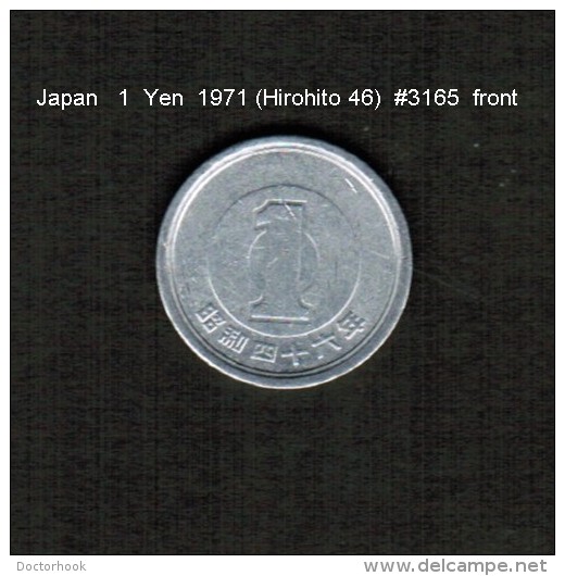 JAPAN    1  YEN  1971  (HIROHITO 46---SHOWA PERIOD)  (Y # 74) - Japan