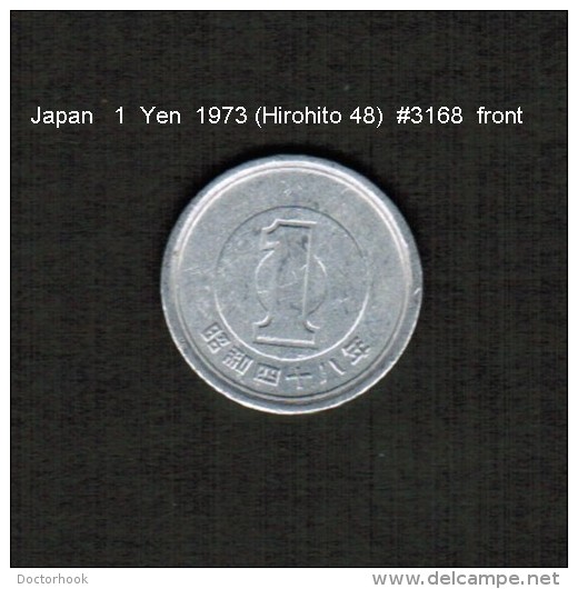 JAPAN    1  YEN  1973  (HIROHITO 48---SHOWA PERIOD)  (Y # 74) - Japon