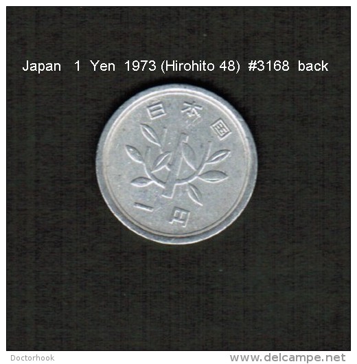 JAPAN    1  YEN  1973  (HIROHITO 48---SHOWA PERIOD)  (Y # 74) - Japon