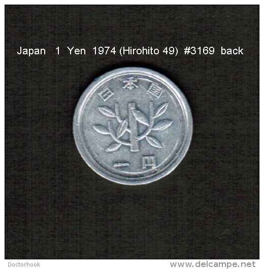 JAPAN    1  YEN  1974  (HIROHITO 49---SHOWA PERIOD)  (Y # 74) - Japon