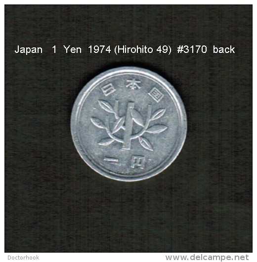 JAPAN    1  YEN  1974  (HIROHITO 49---SHOWA PERIOD)  (Y # 74) - Japan