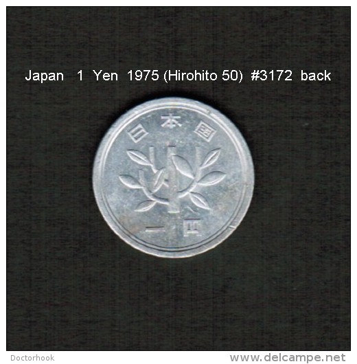 JAPAN    1  YEN  1975  (HIROHITO 50---SHOWA PERIOD)  (Y # 74) - Japan