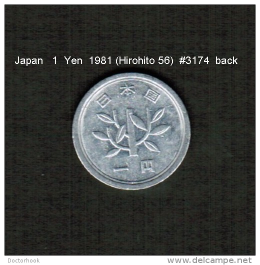 JAPAN    1  YEN  1981  (HIROHITO 56---SHOWA PERIOD)  (Y # 74) - Japon