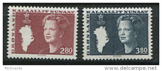 GROENLAND 1985 - Reine Margrethe II - Neuf ** Sans Charniere (Yvert 143/44) - Ungebraucht