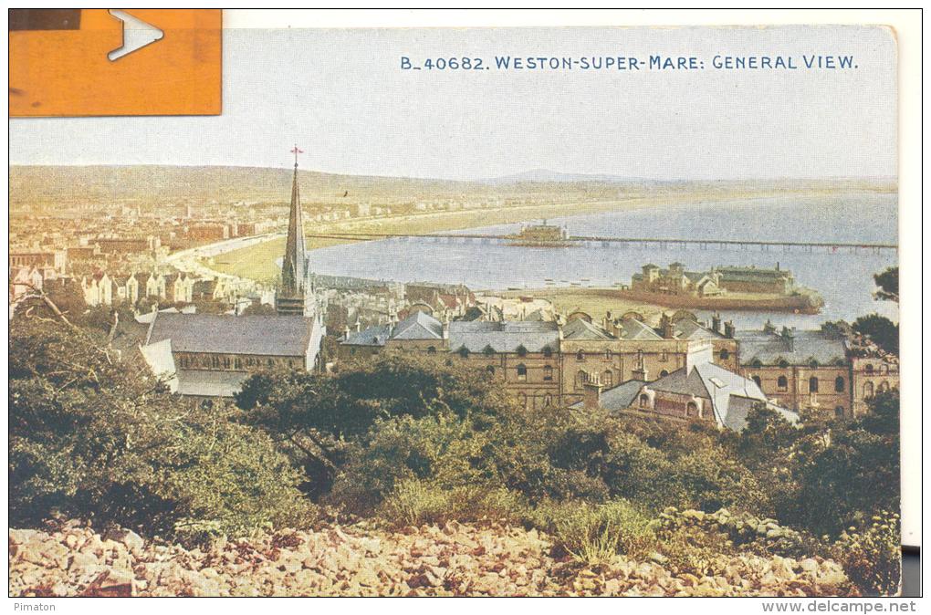 B -40682 WESTON-SUPER-MARE : GENERAL VIEW , GENERAL VIEW , Bon état ( Voir Scan ) - Weston-Super-Mare