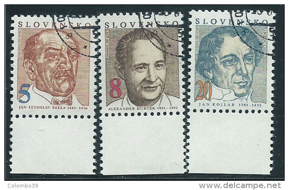 Slovacchia1993 Usato - Mi.171/3  Yv.137/9 - Used Stamps