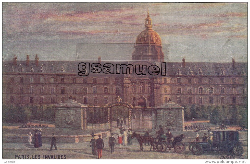 Illustrateurs - Signés &gt; Tuck, Raphael  - Oilette " TUCK " - Paris Les Invalides. - (voir Scan). - Tuck, Raphael