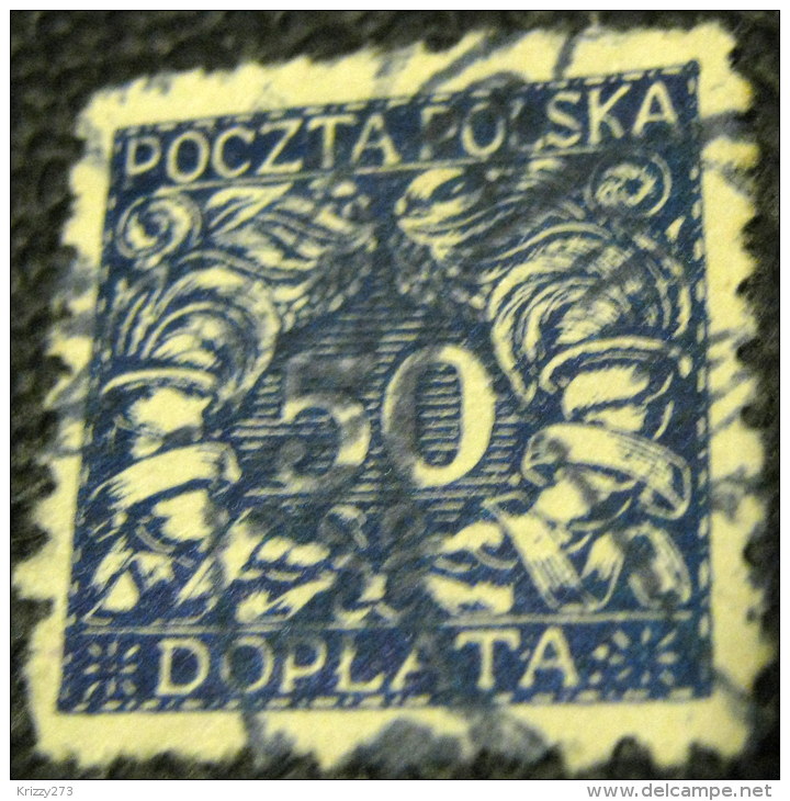 Poland 1919 Postage Due 50h - Used - Dienstzegels