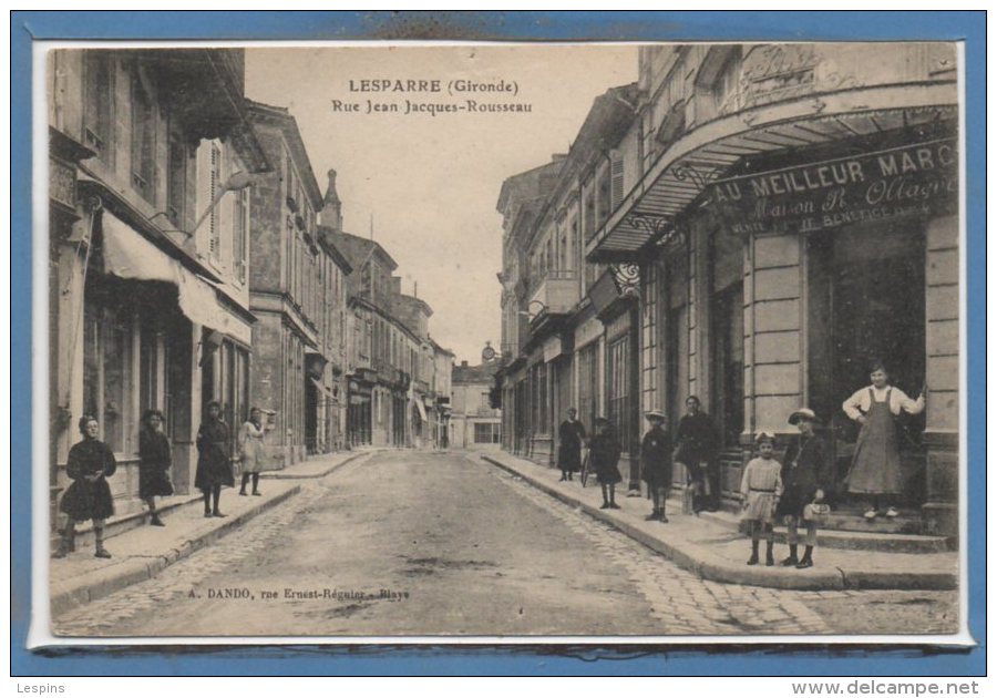 33 - LESPARRE --  Rue Jean Jacques Rousseau - Lesparre Medoc