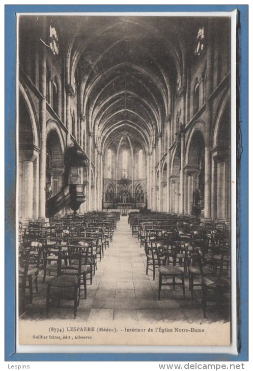 33 - LESPARRE -- Intérieur De L'Eglise - Lesparre Medoc